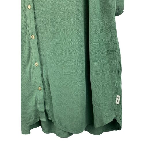 Orvis Womens Classic Collection V-Neck Blouse L/G Green - Picture 3 of 6